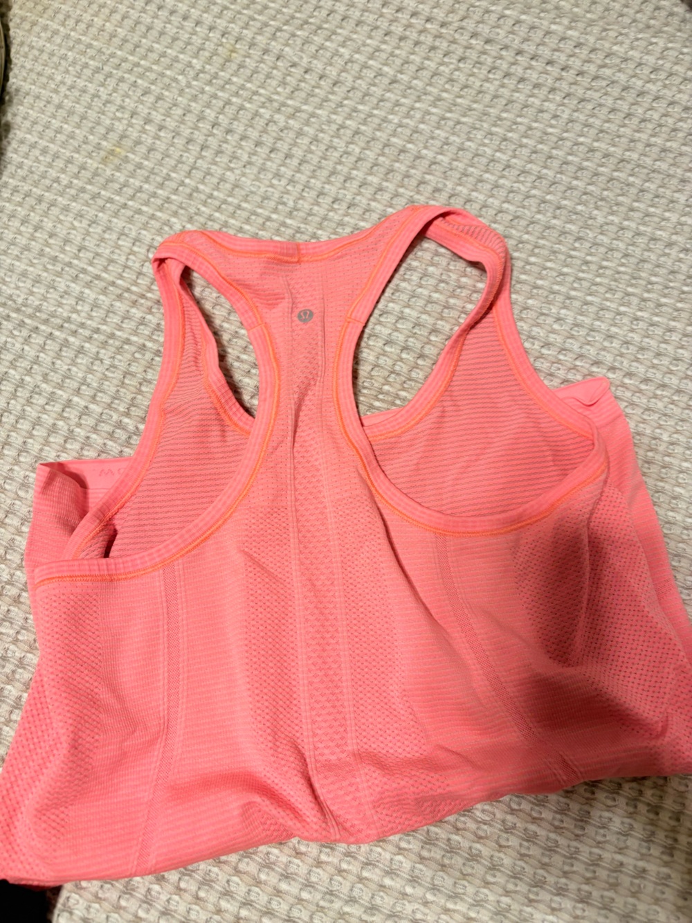 lululemon athletica Coral Pink Racerback Sports Bra Tank